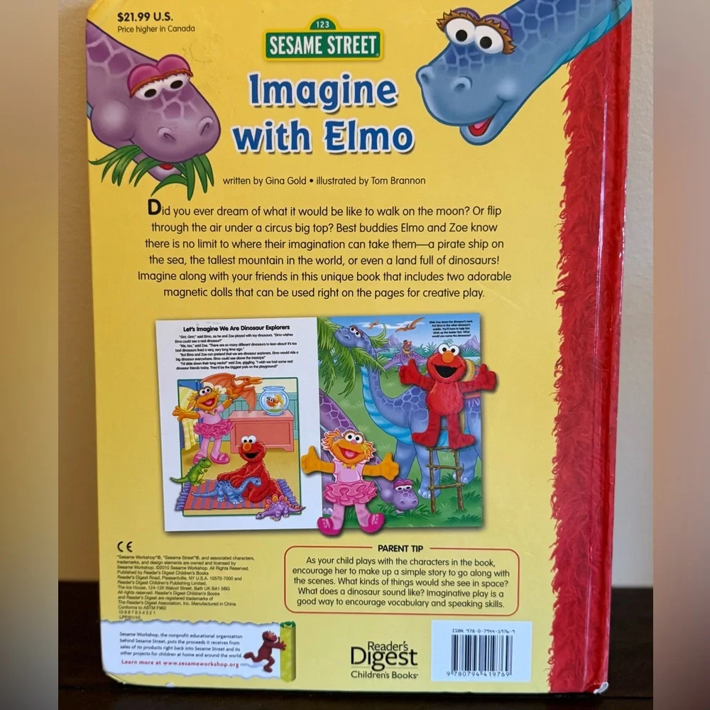 Sesame Street Elmo and Friends Magnetic Play Book